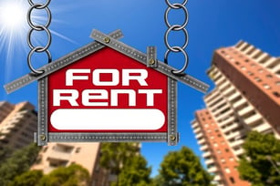Apartments for rent sign
