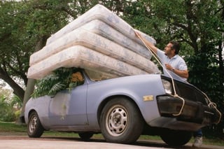 Overpacking your car while moving to a chico apartment