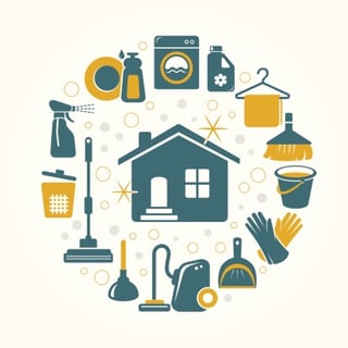 cleaning_icons_circling_a_house