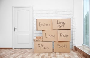 labeled moving boxes